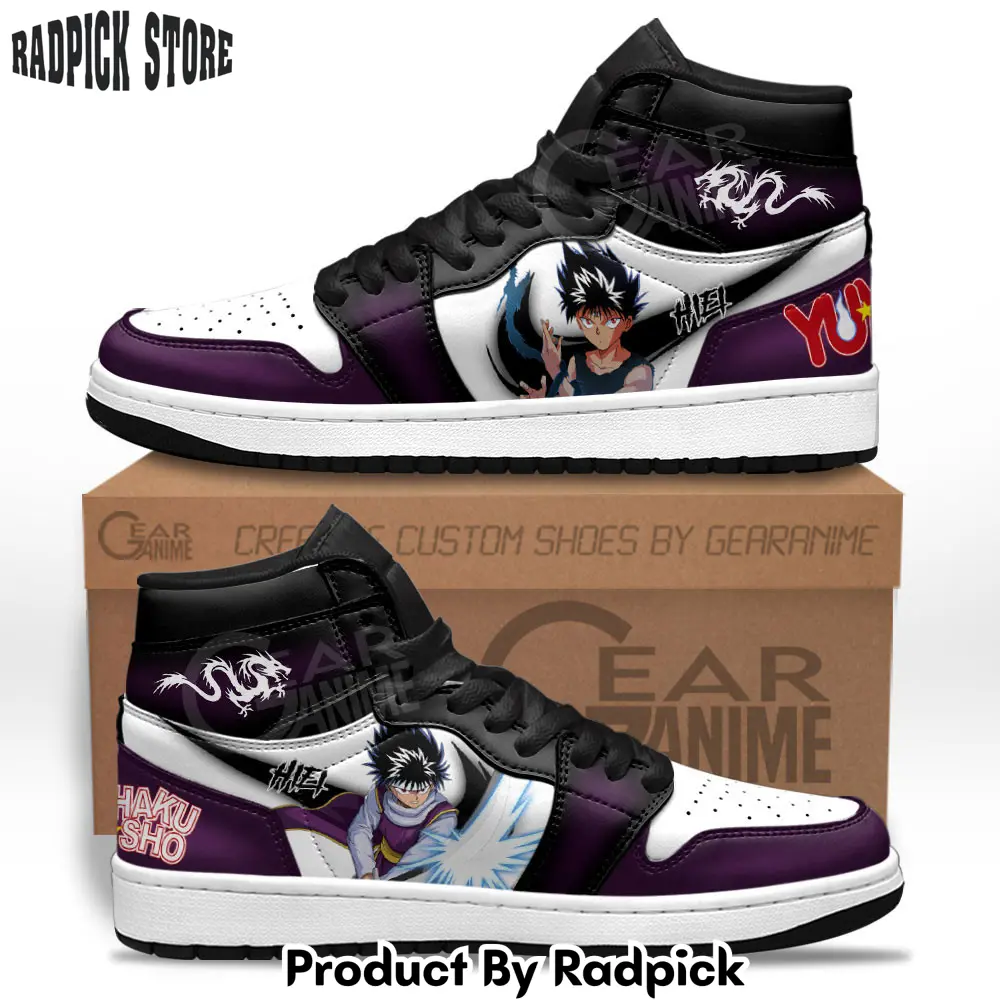 Hiei air jordan high top sneakers anime yu yu hakusho mv23  rp0247047